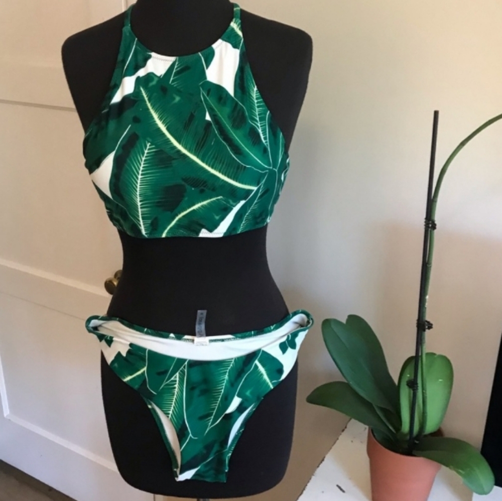 C Apparel Halter Bikini, Size M